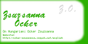 zsuzsanna ocker business card